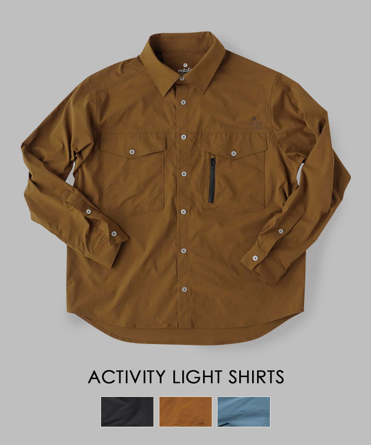 シャツ 長袖 レディース メンズ nakota ナコタ activity Light shirt