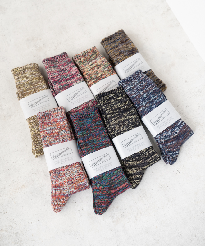 ANONYMOUSISM（アノニマスイズム） 5カラーMIXクルー 靴下 クルー