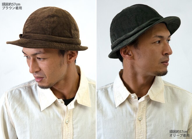 HIGHER（ハイヤー） COEDUROY SNAIL HAT コーデュロイスネイルハット