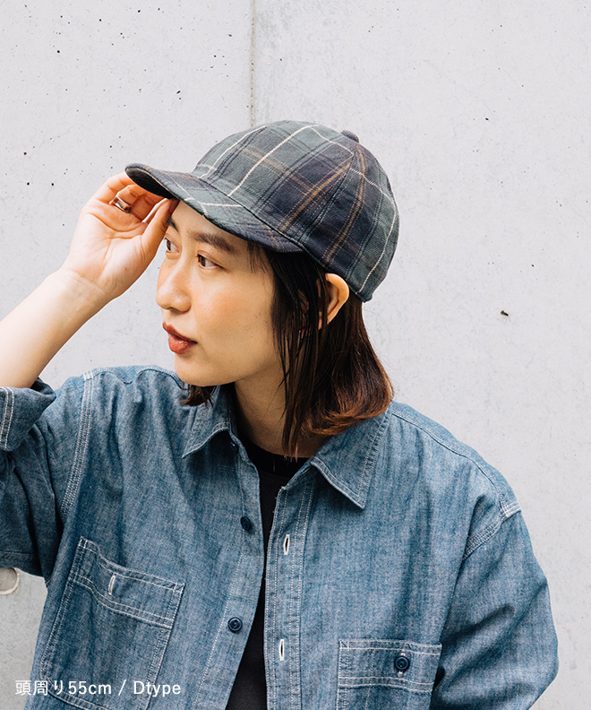HIGHER ハイヤー HEAVY FLANNEL CHECK CAP フランネル チェック キャップ 帽子 メンズ レディース カジュアル 日本製 綿 コットン 軽い アウトドア