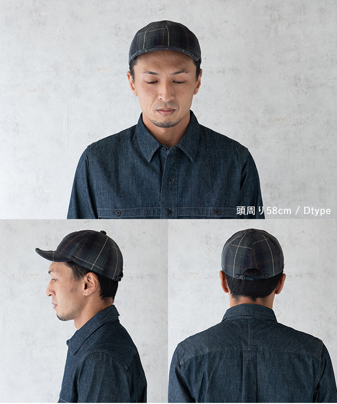 HIGHER ハイヤー HEAVY FLANNEL CHECK CAP フランネル チェック キャップ 帽子 メンズ レディース カジュアル 日本製 綿 コットン 軽い アウトドア