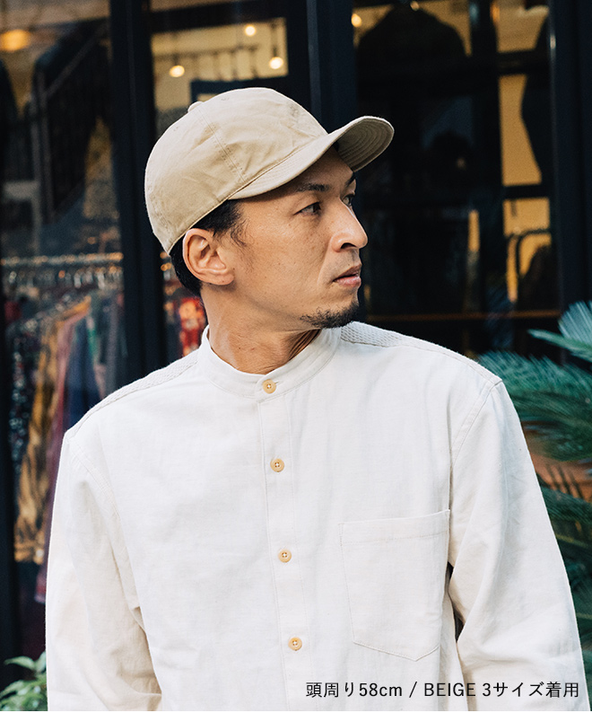 HIGHER ハイヤー MILITARY CANVAS CAP キャンバス キャップ 帽子 シンプル 無地 メンズ レディース カジュアル 日本製 綿 コットン 軽い アウトドア