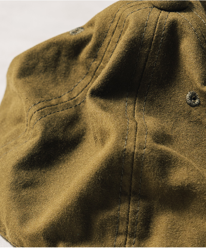 HIGHER ハイヤー MILITARY CANVAS CAP キャンバス キャップ 帽子 シンプル 無地 メンズ レディース カジュアル 日本製 綿 コットン 軽い アウトドア