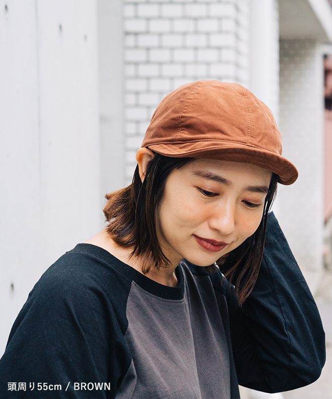 HIGHER ハイヤー GIZA MOLESKIN BEAK CAP ビークキャップ ツバ短 ショートバイザー 帽子 プレゼント 30代 40代  50代 60代