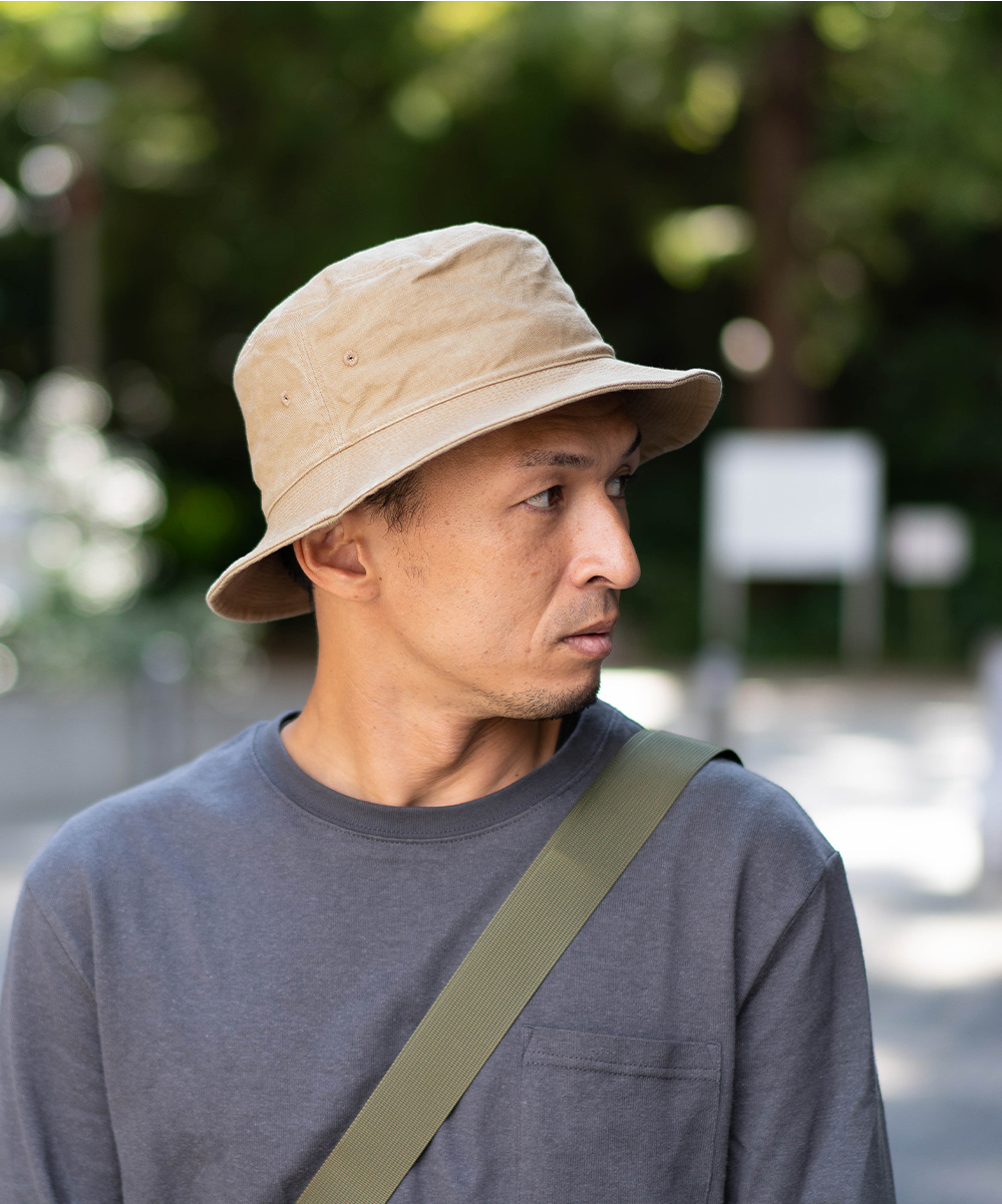 新品 HIGHER アーミーサージバケットハット HIGHER（ファッション） HIGHER ハイヤー ARMY SERGE BUCKETHAT
