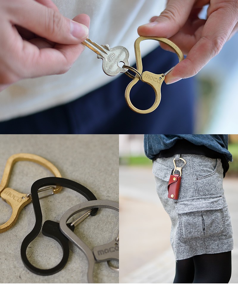 moca（モカ） KARABINER カラビナ キーホルダーシンプルだけど存在感