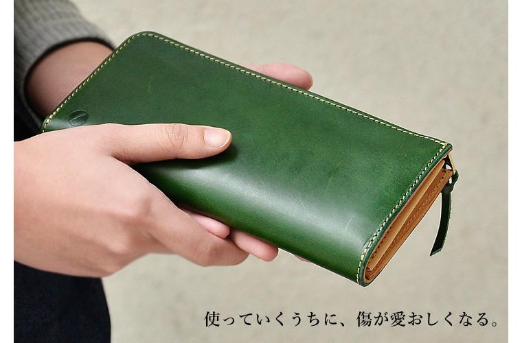 Nakota nakota ( ナコタ ) ブッテーロレザー L字ジップ長財布