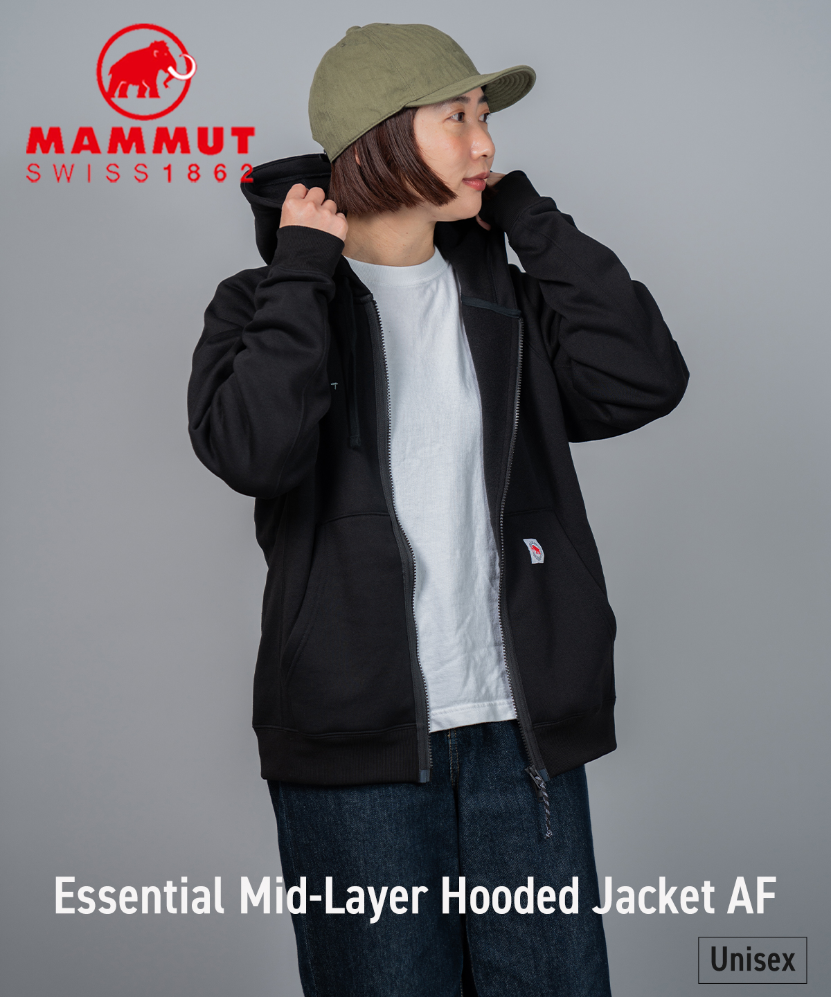 MAMMUT マムート Essential ML Full Zip Hoodie エッセンシャル ミッド