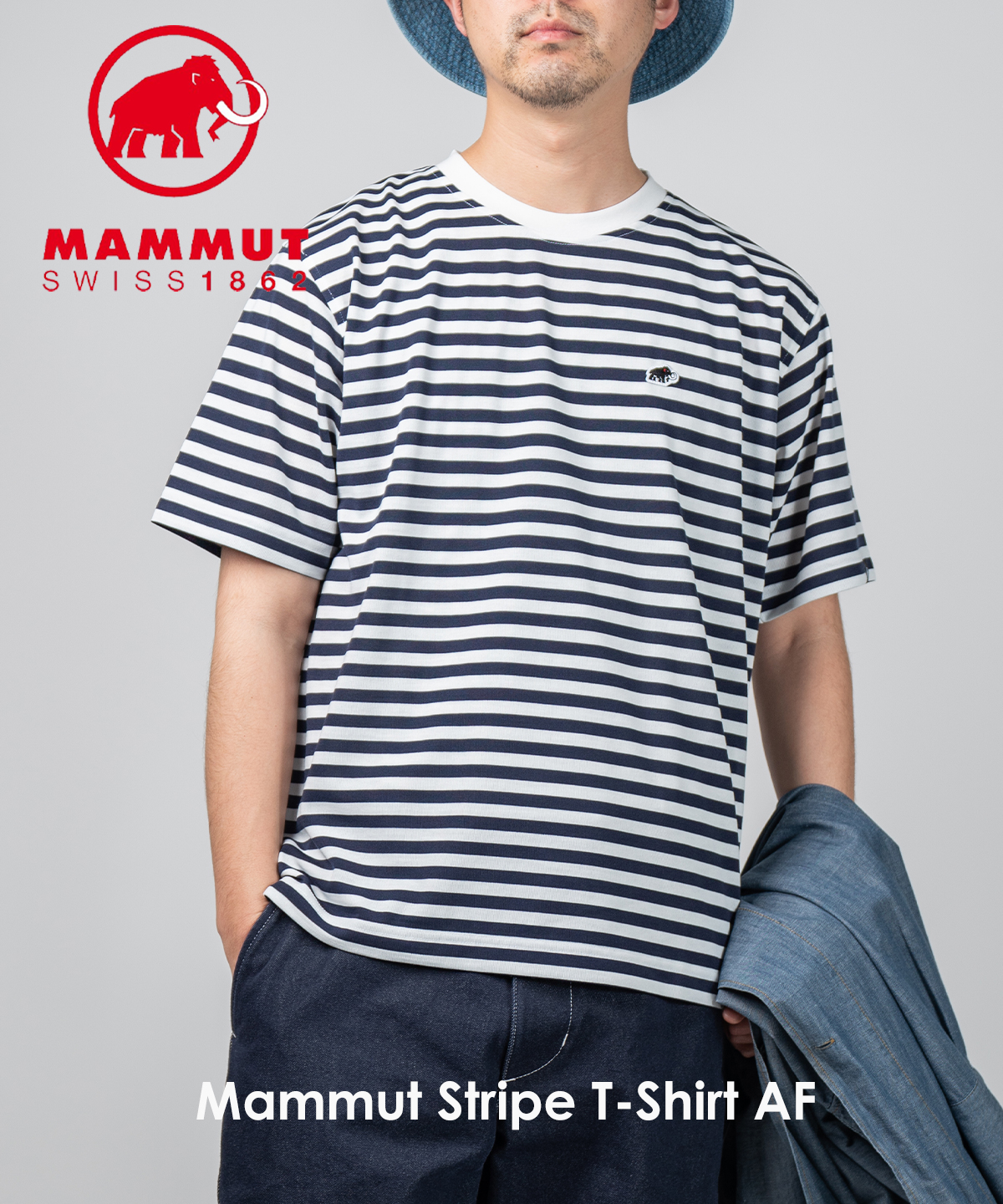 MAMMUT / マムート Stripe T-Shirt AF メンズ レディース : Nakota