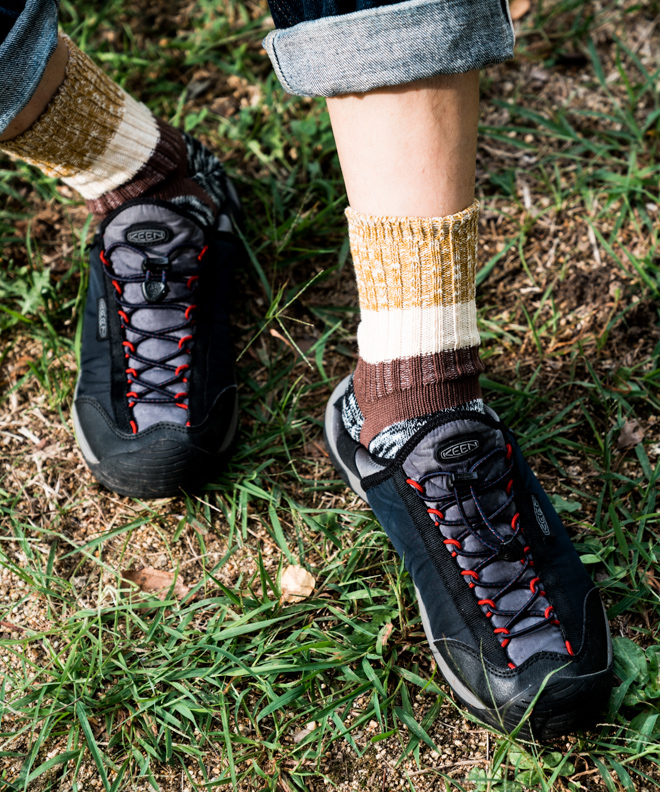 nakota BLEND SOCKS ナコタ 靴下 カラーソックス カラフル オリジナル アウトドア プレゼント ギフト メンズ レディース かわいい おしゃれ キャンプ 差し色 