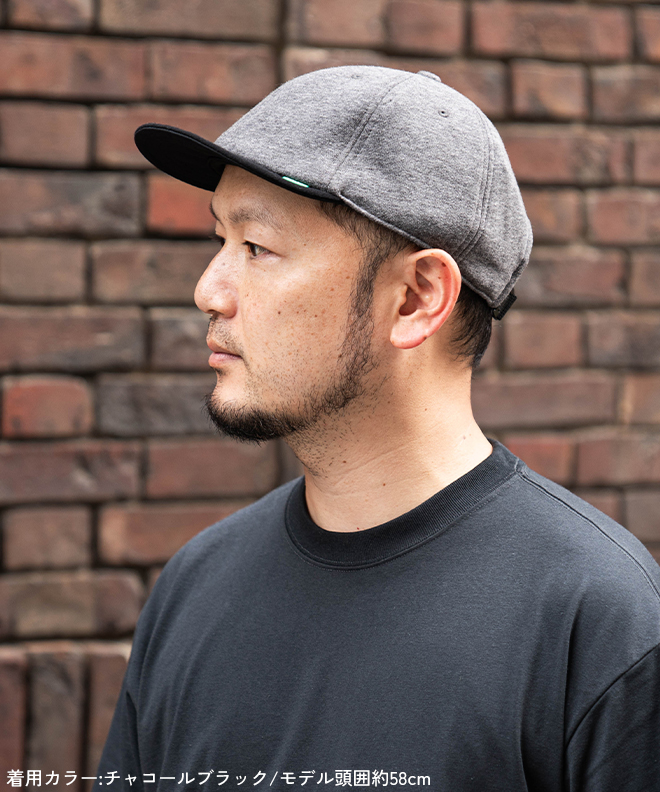 nakota BOLD ROUND CAP キャップ ベースボールキャップ 帽子 大きいサイズ ツバ短 無地 デニム シンプル カジュアル メンズ レディース