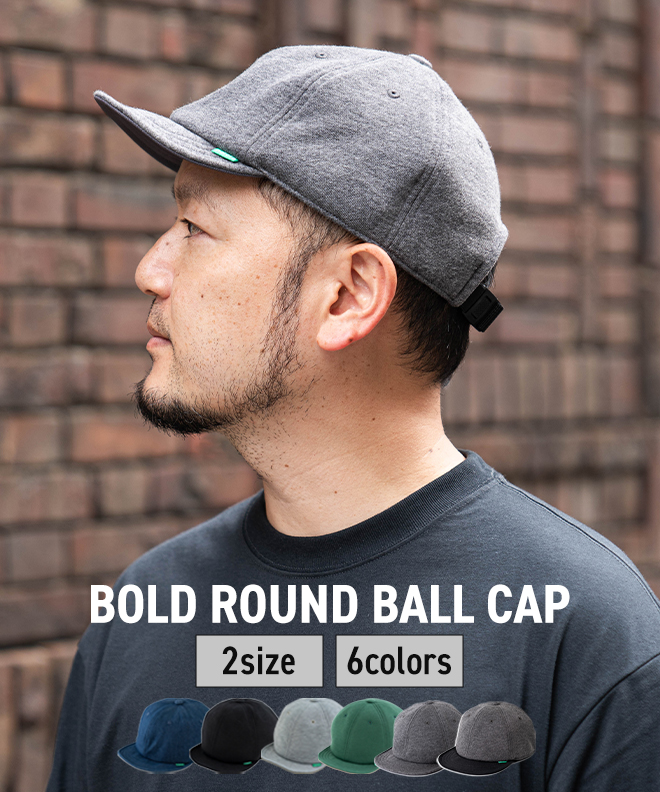 nakota BOLD ROUND CAP キャップ ベースボールキャップ 帽子 大きいサイズ ツバ短 無地 デニム シンプル カジュアル メンズ レディース