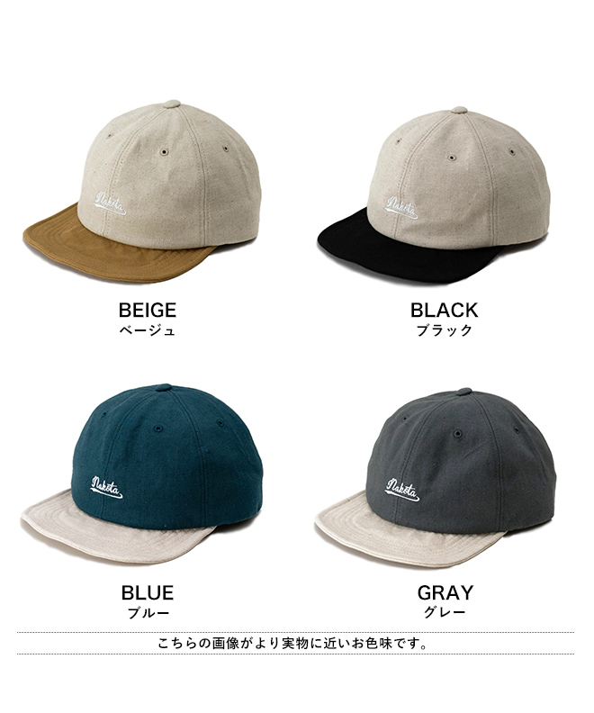 nakota ナコタ NATURAL 2TONE LOGO CAP 帽子 キャップ 大きいサイズ 大きめ メンズ レディース