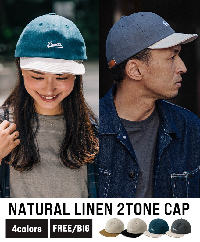 nakota ナコタ NATURAL 2TONE LOGO CAP 帽子 キャップ 大きいサイズ 大きめ メンズ レディース