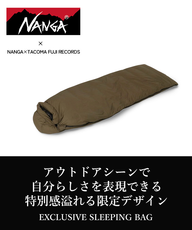 NANGA ナンガ NANGA×TACOMA FUJI RECORDS EXCLUSIVE SLEEPING BAG ナンガ×タコマフジレコード エクスクルーシブ スリーピングバッグ 寝袋 シュラフ ダウン 冬 | NANGA | 01