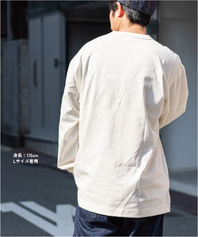NANGA（ナンガ） ECO HYBRID BOX LOGO EMBROIDERY L/S TEE ロング