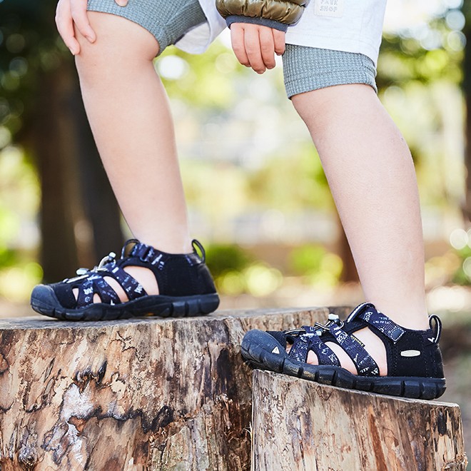 KEEN サンダル 23.5cm,18.5cm親子お揃いコーデ（KEEN×THE PARK