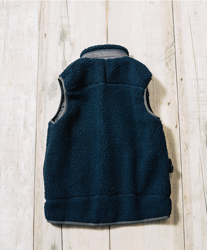 THE PARK SHOP ザパークショップ TREK BOY VEST ボア ベスト アウター メンズ レディース ウェストポーチ付き 防寒 保温 カジュアル アウトドア キャンプ 秋 冬