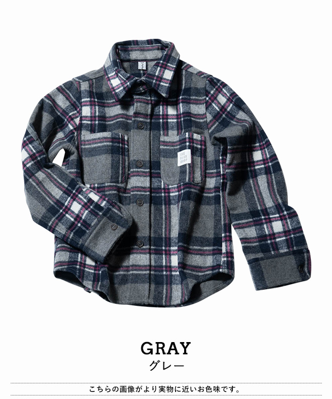 THE PARK SHOP ザパークショップ HOLIDAYS NEL SHIRT ネルシャツ チェックシャツ 長袖 メンズ レディース リンクコーデ 親子コーデ お揃い 防寒 保温 カジュアル アウトドア 秋 冬