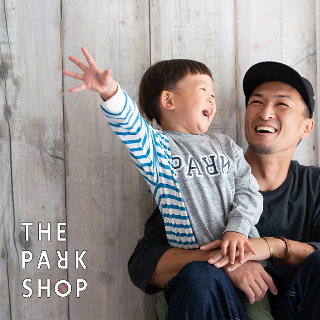 THE PARK SHOP ザパークショップ BROKEN PARK ロングスリーブTシャツ 子供用 長袖 カットソー ボーダー リメイク トップス キッズサイズ 子供 カジュアル コットン 秋 冬
