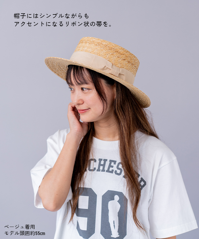 ReqHatter（レックハッター） STRAW BOATER HAT ハット 麦わら帽