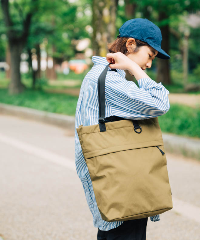 snow peak スノーピーク Everyday Use 2Way Tote Bag 鞄 トートバッグ 手提げ メンズ レディース ポケット  シンプル 無地 カジュアル 黒 ベージュ 茶