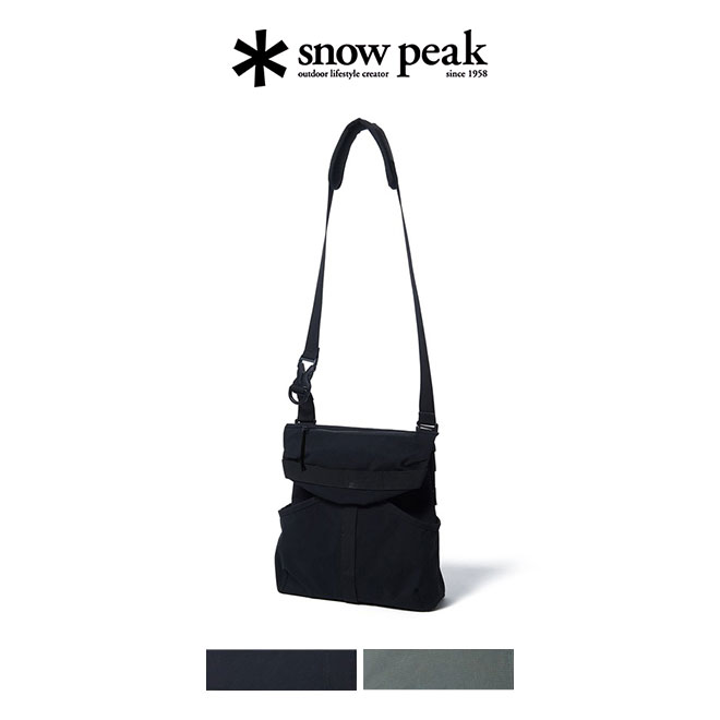 snowpeak スノーピーク LW Taslan Ripstop Shoulder Bag ライトウエイト タスラン リップストップ ショルダーバッグ メンズファスナー付き 2WAY 肩掛け 斜めかけ