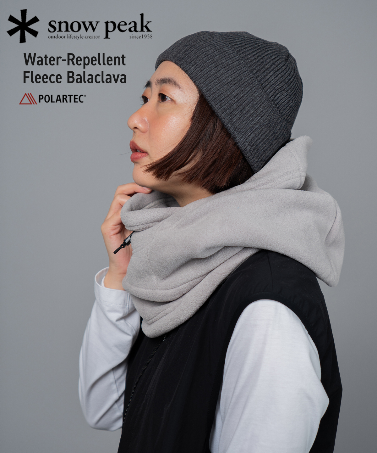 snow peak（スノーピーク） WR Fleece Balaclava 撥水 フード