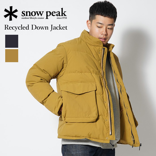 snow peak スノーピーク Recycled Down Jacket リサイクル ダウン ジャケット スタンドカラー 耐久 撥水 保温 軽量