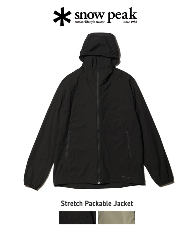 snow peak スノーピーク Stretch Packable Jacket パッカブル ポケッタブル ジャケット アウター ストレッチ 軽量  伸縮性 ポリエステル メンズ レディース : sn-jk-24su009 : Nakota - 通販 - Yahoo!ショッピング