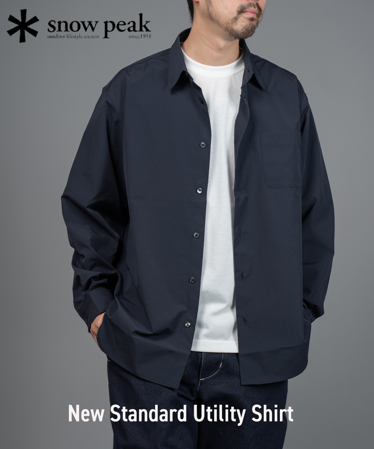 snow peak（スノーピーク） New Standard Utility shirt 長袖 シャツ