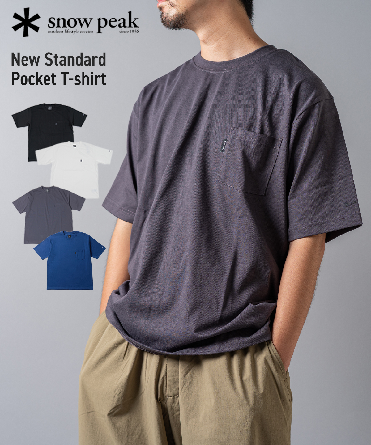 snow peak（スノーピーク） New Standard Pocket T-shirt Tシャツ 半袖