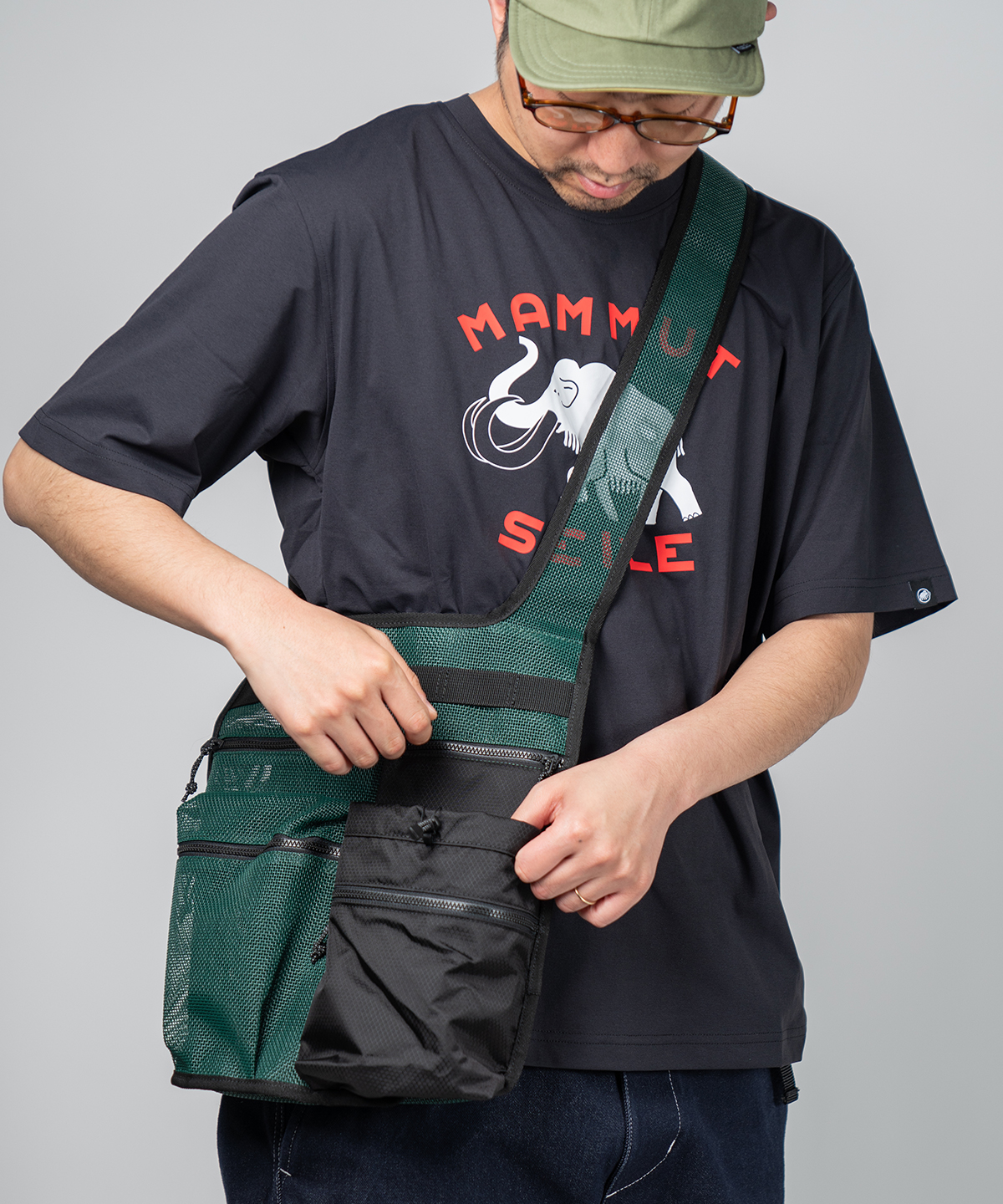snow peak（スノーピーク） Mesh Bag メッシュ ショルダーバッグ