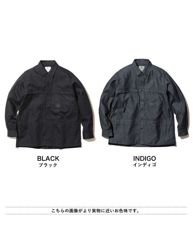 snow peak スノーピーク TAKIBI Light Denim Utility Shirt 焚火