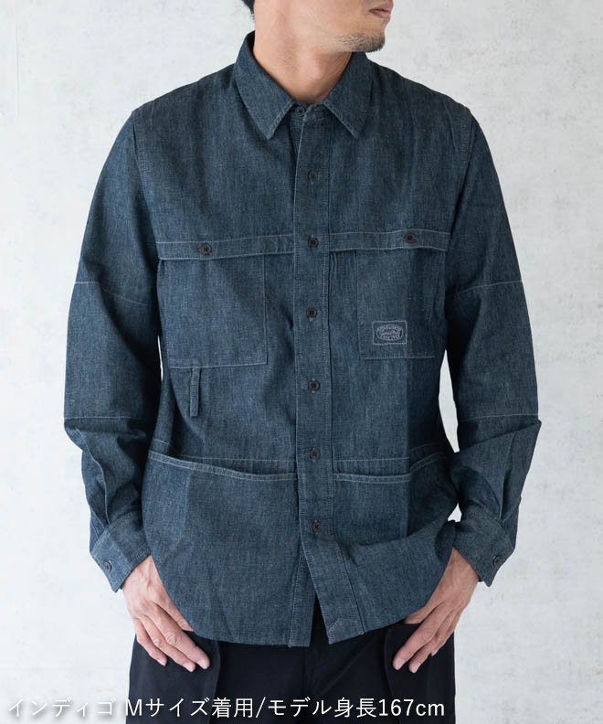 snow peak スノーピーク TAKIBI Light Denim Utility Shirt 焚火