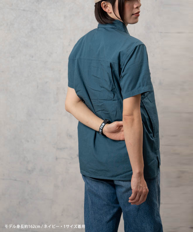 snow peak スノーピーク TAKIBI Light Ripstop Shirt シャツ 半袖 メンズ レディース 春 夏 かっこいい かわいい ナチュラル ブルー ネイビー ブラック