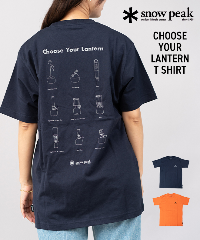 snow peak snowpeak スノーピーク CHOOSE YOUR LANTERN T SHIRT