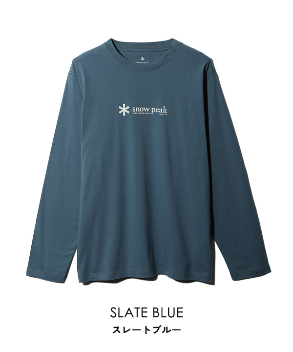snow peak スノーピーク Soft Cotton Logo Long Sleeve TEE