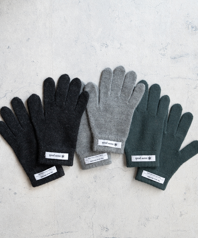 snow peak スノーピーク The Inoue Brothers イノウエブラザーズ Knit Gloves 手袋 無地 大きい メンズ  レディース アルパカ 防寒 キャンプ オフィス 秋 冬 : sn-tib-ac-22au003 : Nakota - 通販 - Yahoo!ショッピング