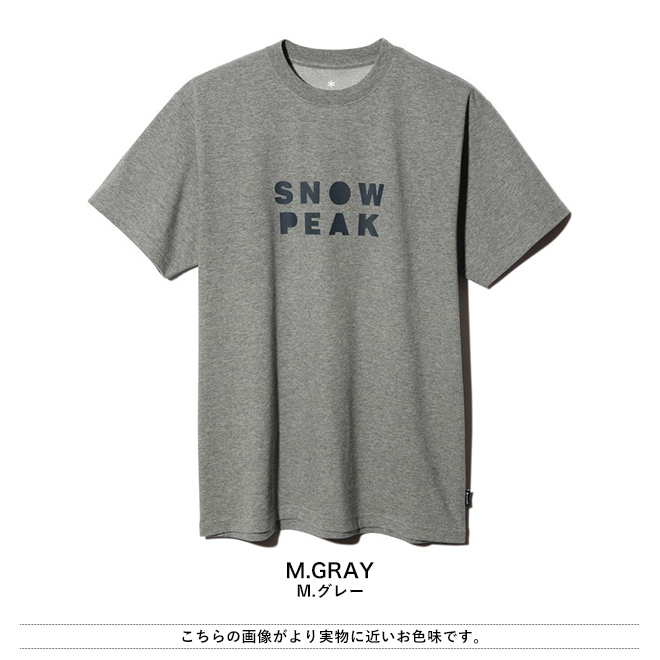 snowpeak スノーピーク T-Shirt CAMPER 半袖 Tシャツ ソフト ロゴ ショート スリーブ 吸水速乾 インナー トップス メンズ レディース アウトドア 春 夏 | snow peak | 03