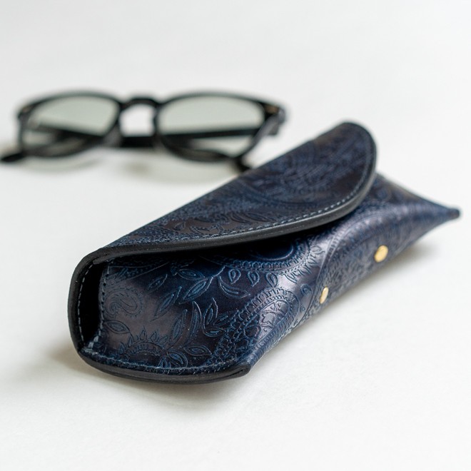 RE.ACT（リアクト） Paisley Indigo Glasses Case ペイズリー