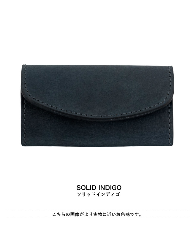 REACT リアクト INDIGO KEY CASE SOLID INDIGO キーケース 牛革 レザーキーケース 日本製 鍵入れ 