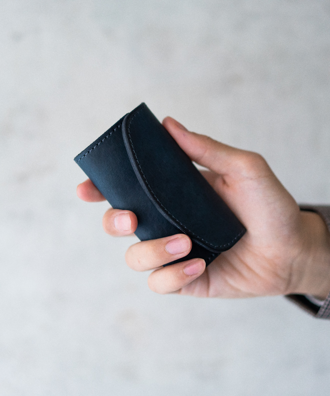 REACT リアクト INDIGO KEY CASE SOLID INDIGO キーケース 牛革 レザーキーケース 日本製 鍵入れ 