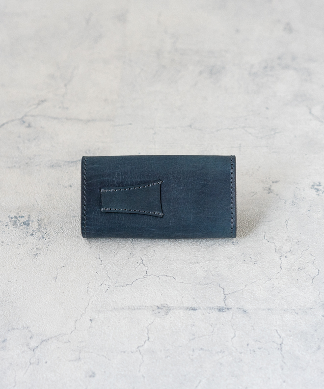 REACT リアクト INDIGO KEY CASE SOLID INDIGO キーケース 牛革 レザーキーケース 日本製 鍵入れ 
