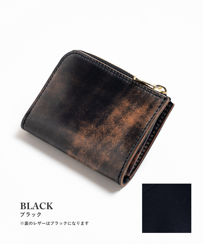 REACT リアクト CORDVAN L-FASTENER COMPACT WALLET コードバン l字