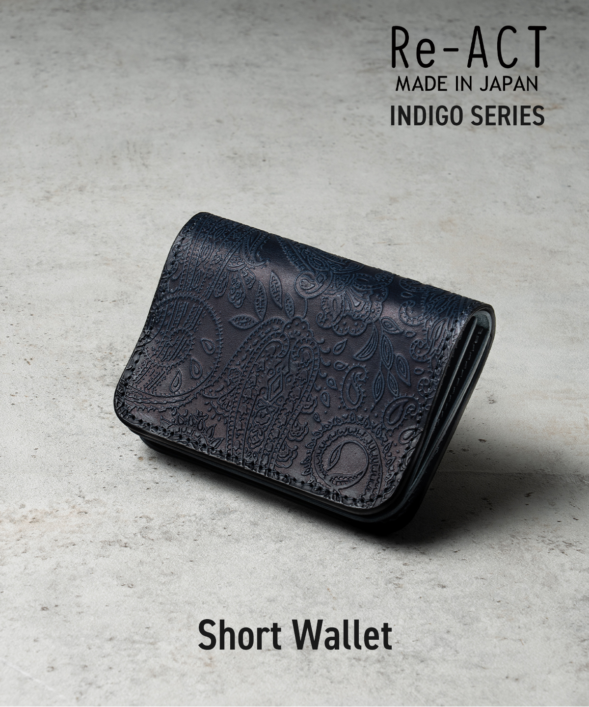 REACT リアクト Indigo Short Wallet ショートウォレット 財布 メンズ