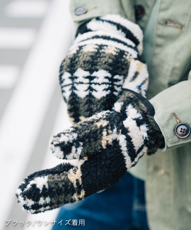 PENDLETON ペンドルトン BOA MITTENS 手袋 ハーディング ジャガード