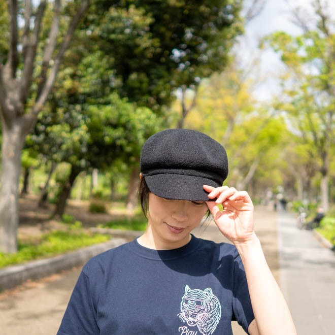 ぽこぽこキャスケット キャスケット 帽子 春 夏 レディース uv 無地 涼しい 小さいサイズ 無地