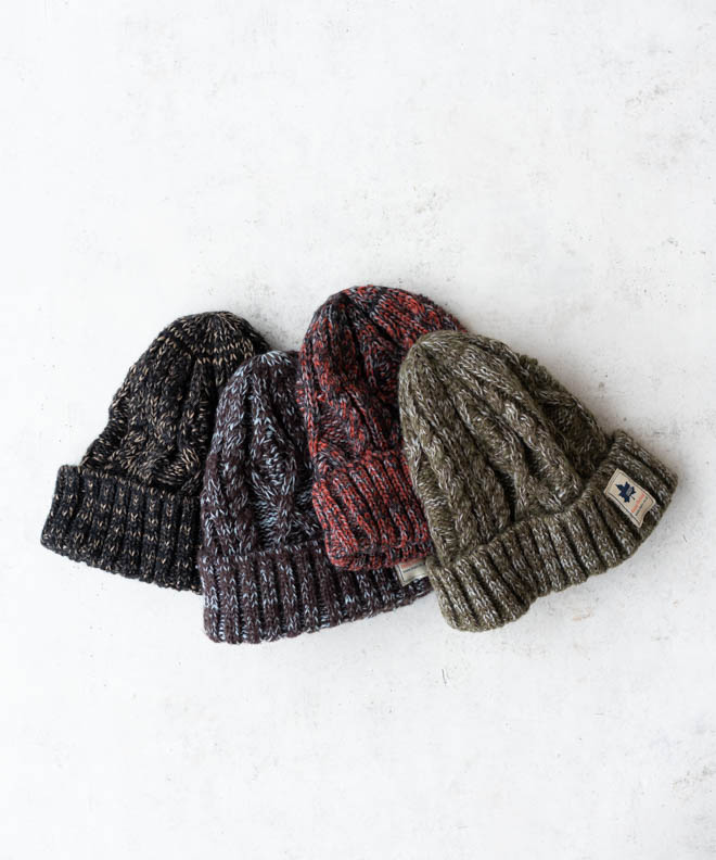 LOGOS ロゴス ミックスケーブルワッチ ニット帽 柔らかい 無地 メンズ レディース 防寒 秋 冬 おしゃれ 可愛い アウトドア キャンプ