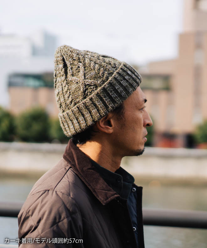 LOGOS ロゴス ミックスケーブルワッチ ニット帽 柔らかい 無地 メンズ レディース 防寒 秋 冬 おしゃれ 可愛い アウトドア キャンプ